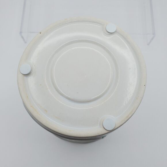 Yankee Candle Luminary Tea Light Holder Balsam & Cedar Green & White Holiday New - Picture 8 of 13